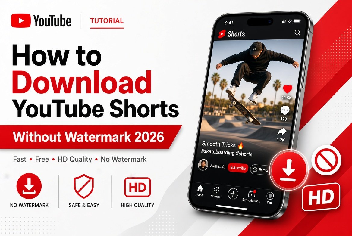 How to Download YouTube Shorts Without Watermark on iPhone & Android (2026)